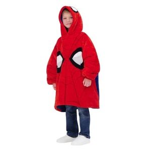 Kids Spiderman Wearable Hooded Blanket
